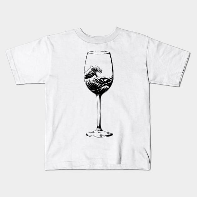 wine Kids T-Shirt by rudoi